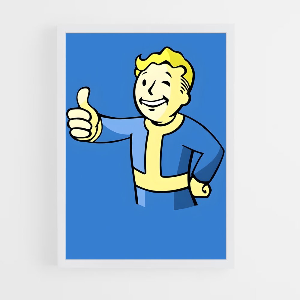 Poster Vault Boy Thumbs Up – affiche Fallout (vue 3)